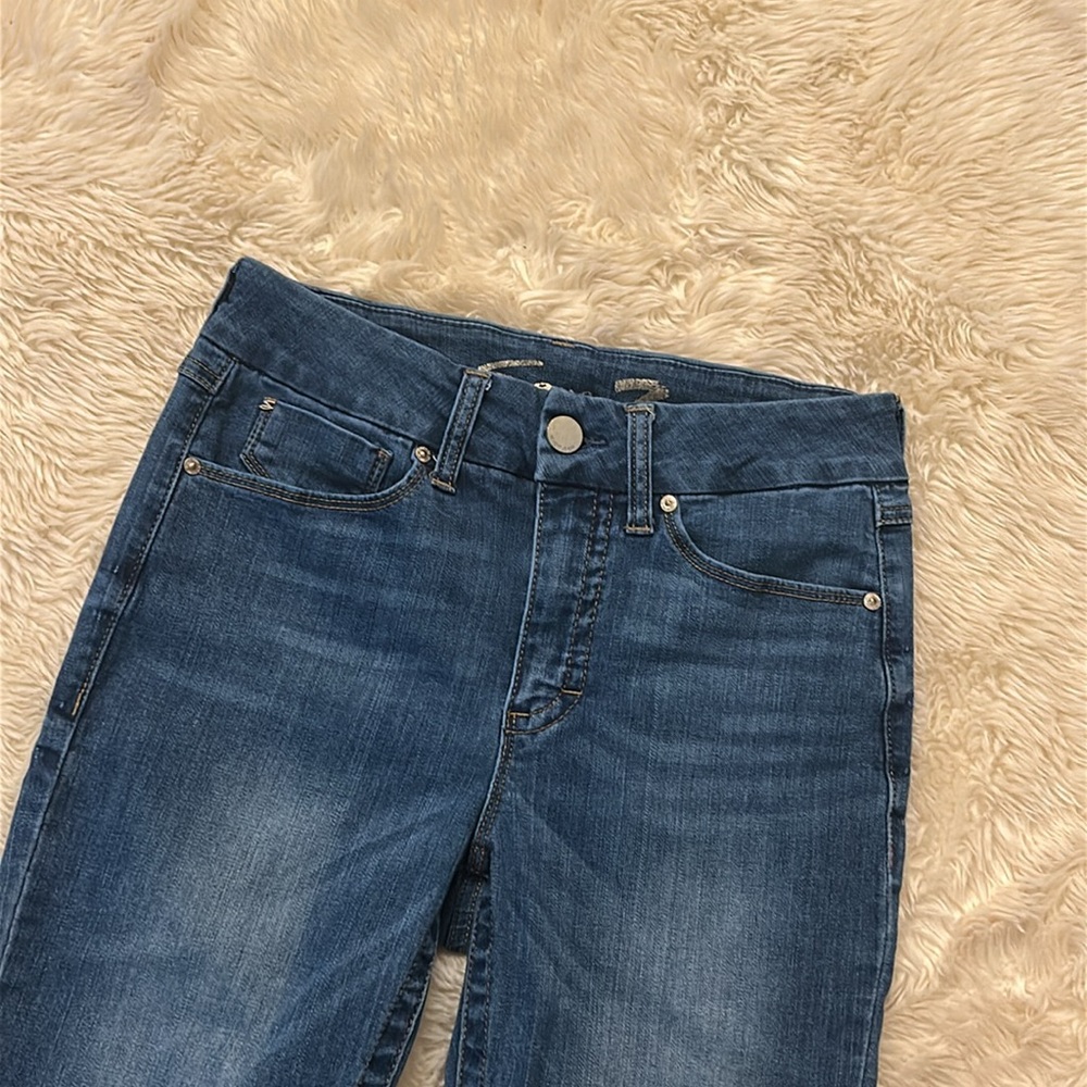 Seven 7 Tummyless High Rise Skinny Jeans, Size 6 - Picture 3 of 10